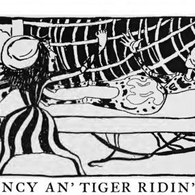 Public-domain 1899 Anansi illustration by Pamela Colman Smith, used as a representative image for this traditional Ghanaian Anansi tale.