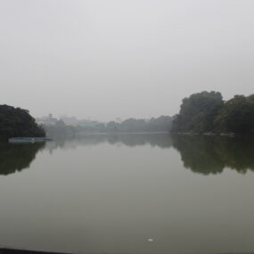 Hoàn Kiếm Lake in Hanoi, associated with the legend of King Lê Lợi and the Golden Turtle.