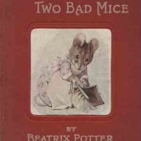 Public-domain early-edition artwork by Beatrix Potter for The Tale of Two Bad Mice.