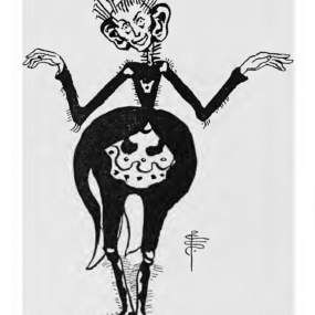 Public-domain 1899 Anansi illustration by Pamela Colman Smith, used as a representative image for Anansi and the Pot of Wisdom.