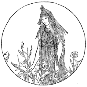 Public-domain illustration for Cap-o'-Rushes from Joseph Jacobs's English Fairy Tales.